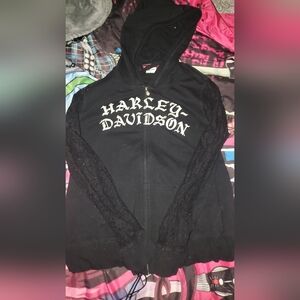 Y2k Harley Davidson hoodie
